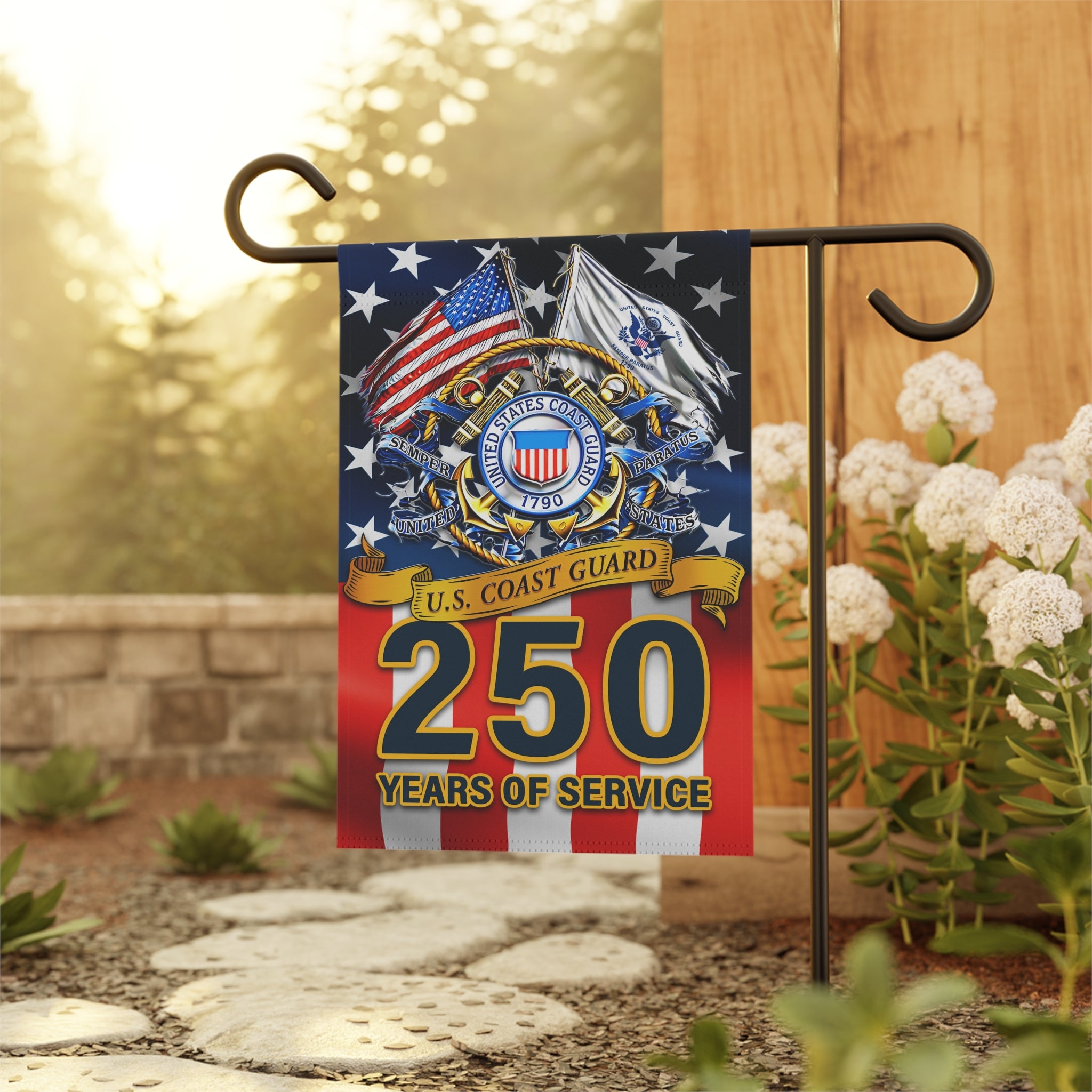 US Coast Guard 250 Years Of Service Garden Flag Twin-Side Printing