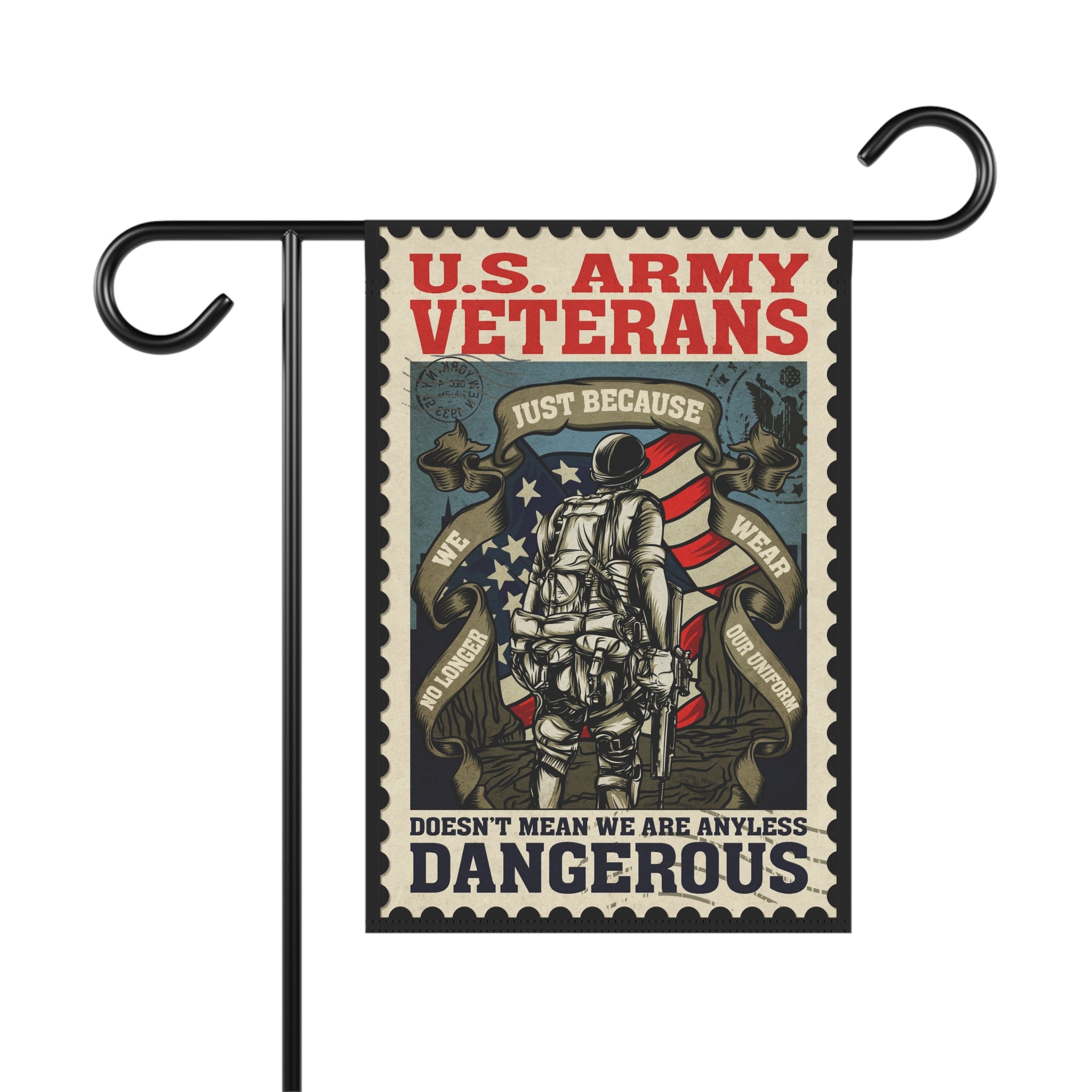 U.S. Army Veterans Garden Banner - Patriotic Outdoor Decor, Celebrate Service & Sacrifice