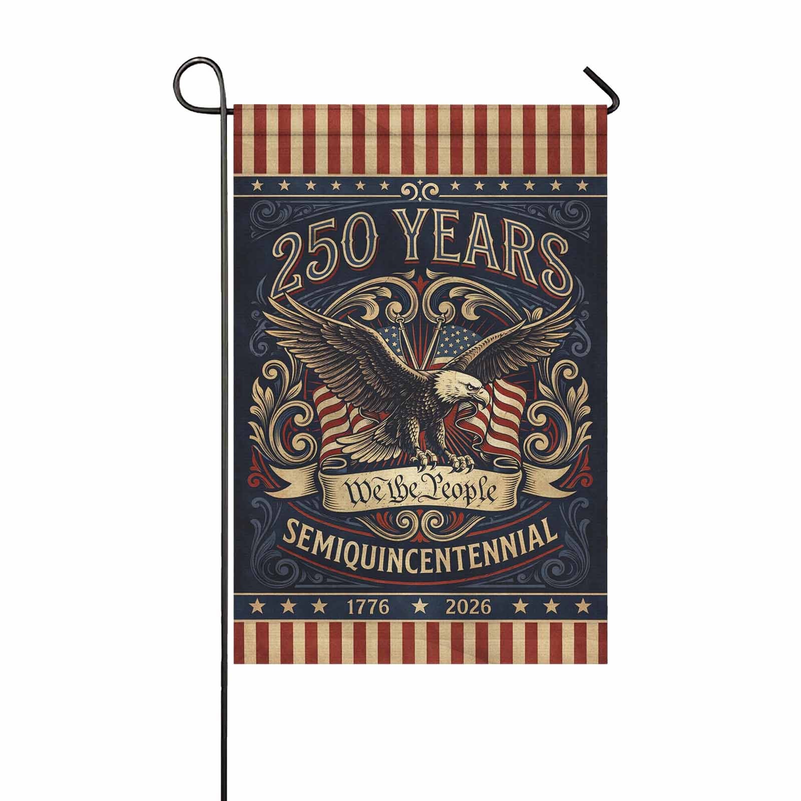America 250 Garden Flag 1776-2026 We The People Semiquincentennial