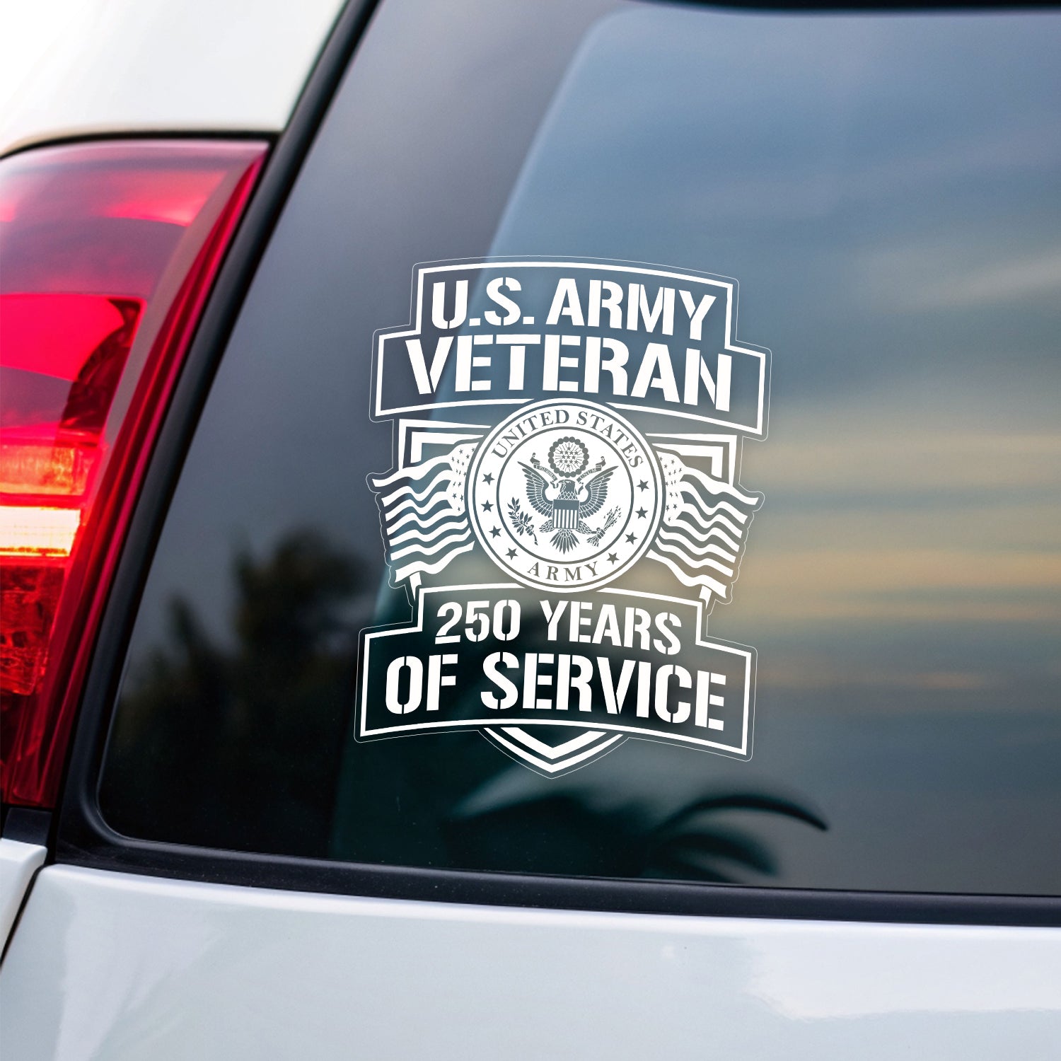 US ARMY Veteran 250 Years Of Service Stickers