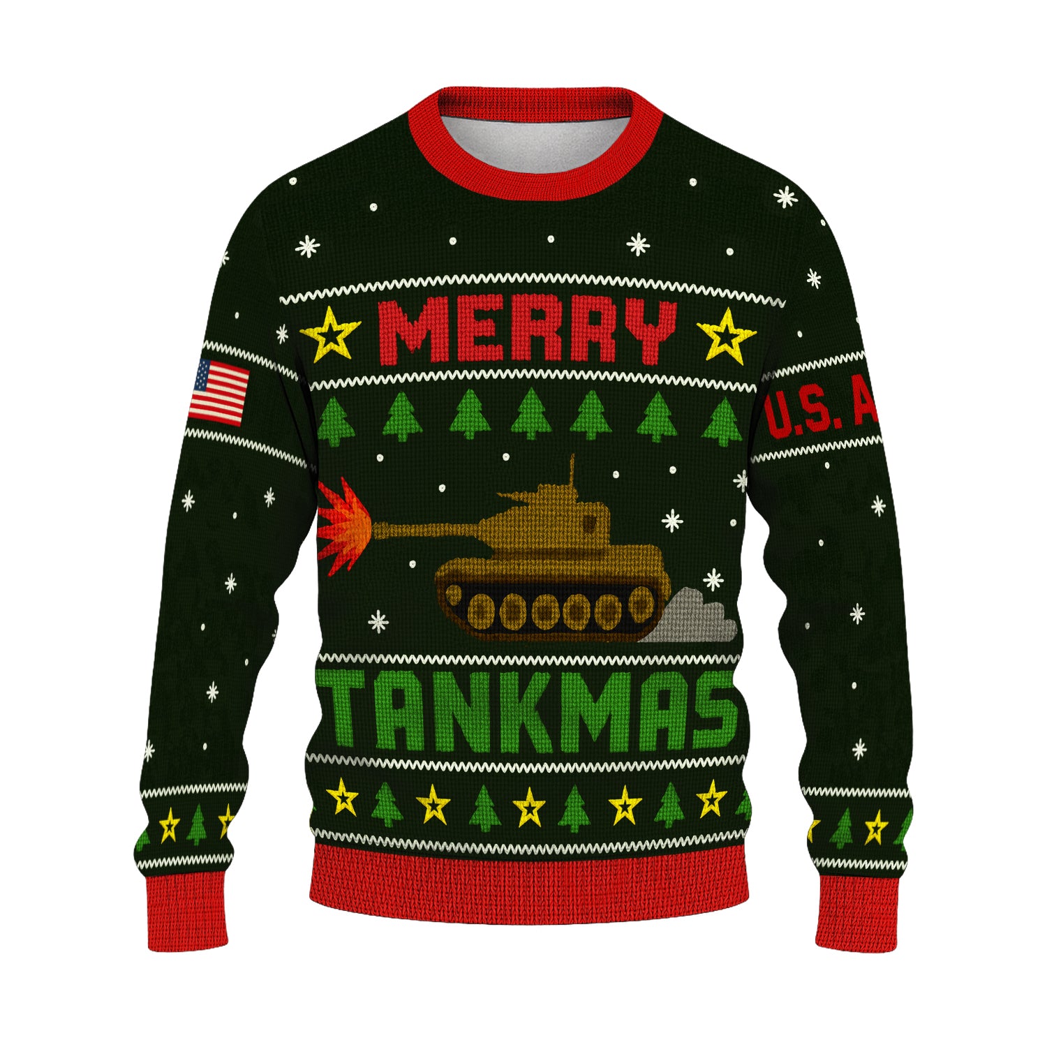 Merry Tankmas Christmas Ugly Christmas Sweater
