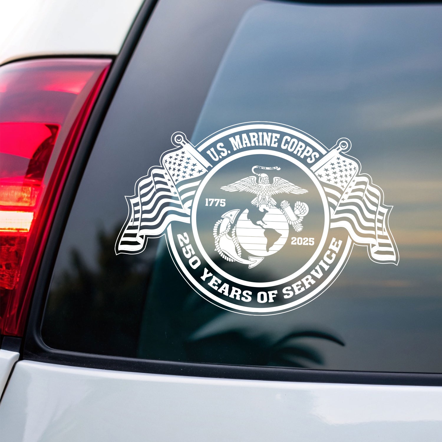 MARlNE 250 Years Of Service Stickers