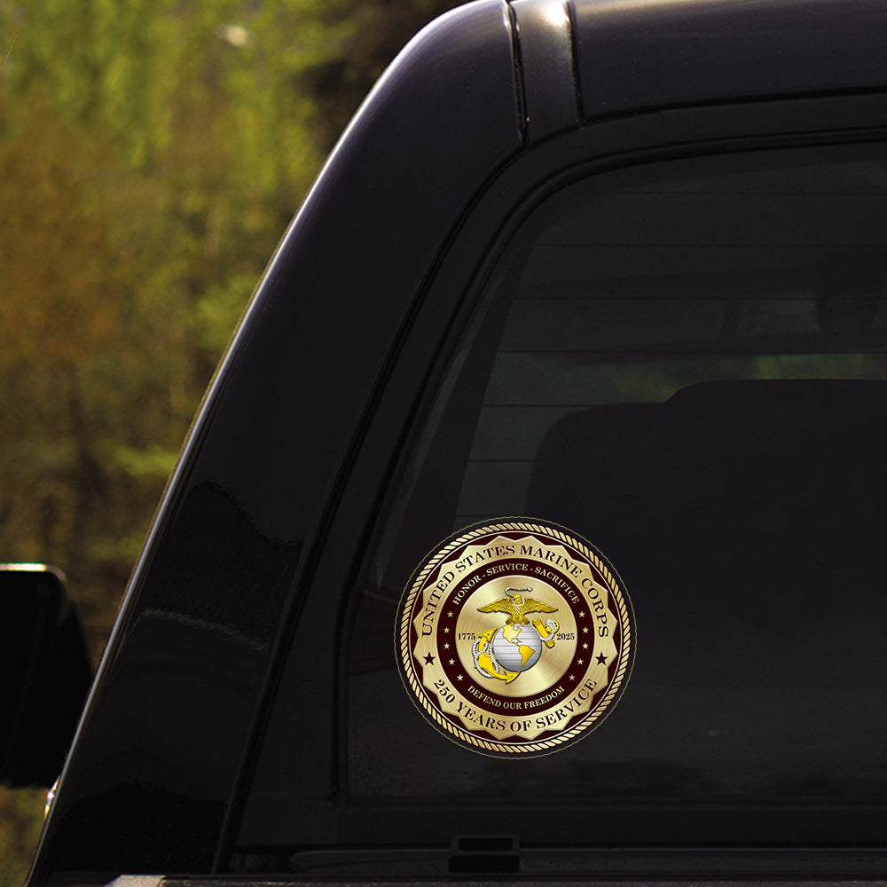 MARlNE 250 Years Of Service Stickers