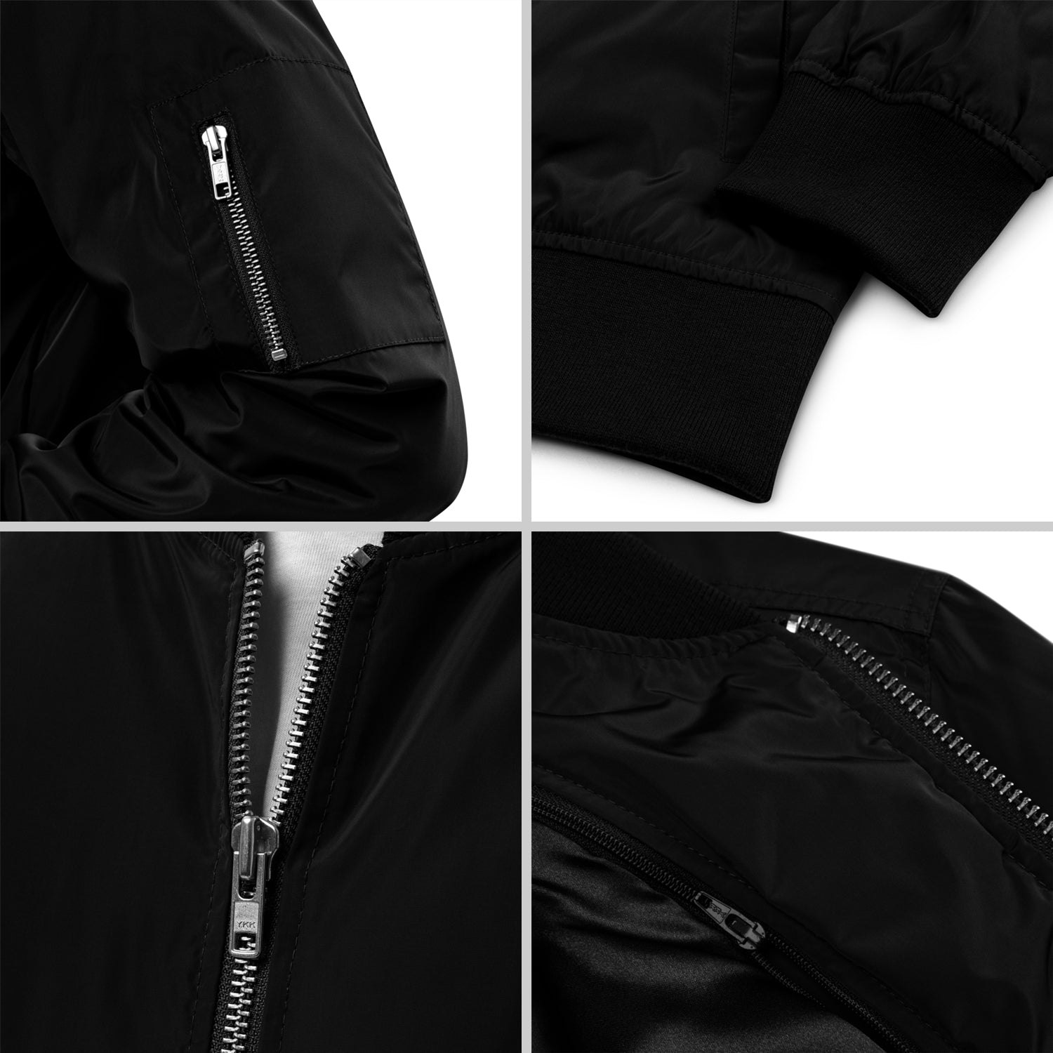 US Marines EST. 1775, Custom MARlNE Ranks, Insignia On Back, Embroidered Recycled Bomber Jacket