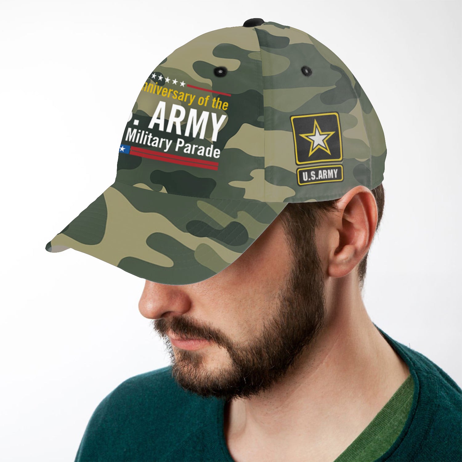 US Army Grand Military Parade All Over Prints Premium Classic Cap
