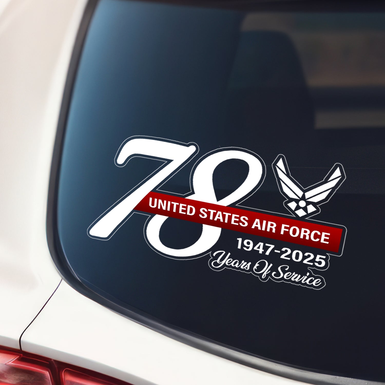 US Air Force Est 1947-2025 78 Years Of Service Stickers
