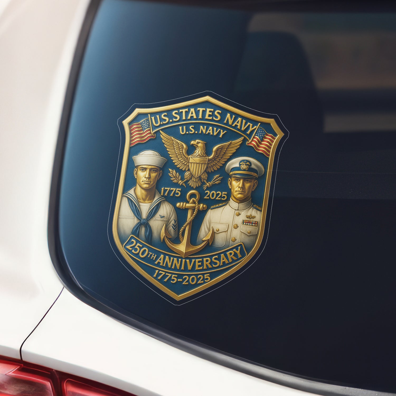 US Navy 250th Anniversary 1775 - 2025 Stickers
