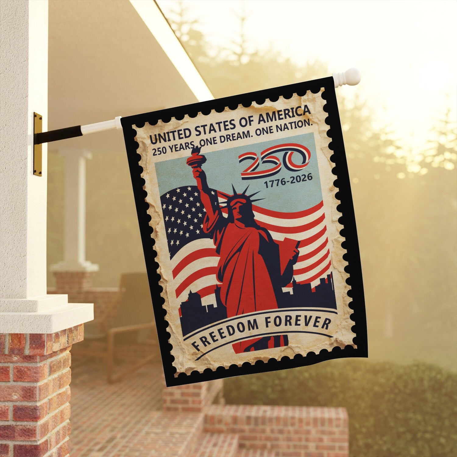 250 Years One Dream, One Nation Freedom Forever House Flag 28''x40'' Twin-Side Printing