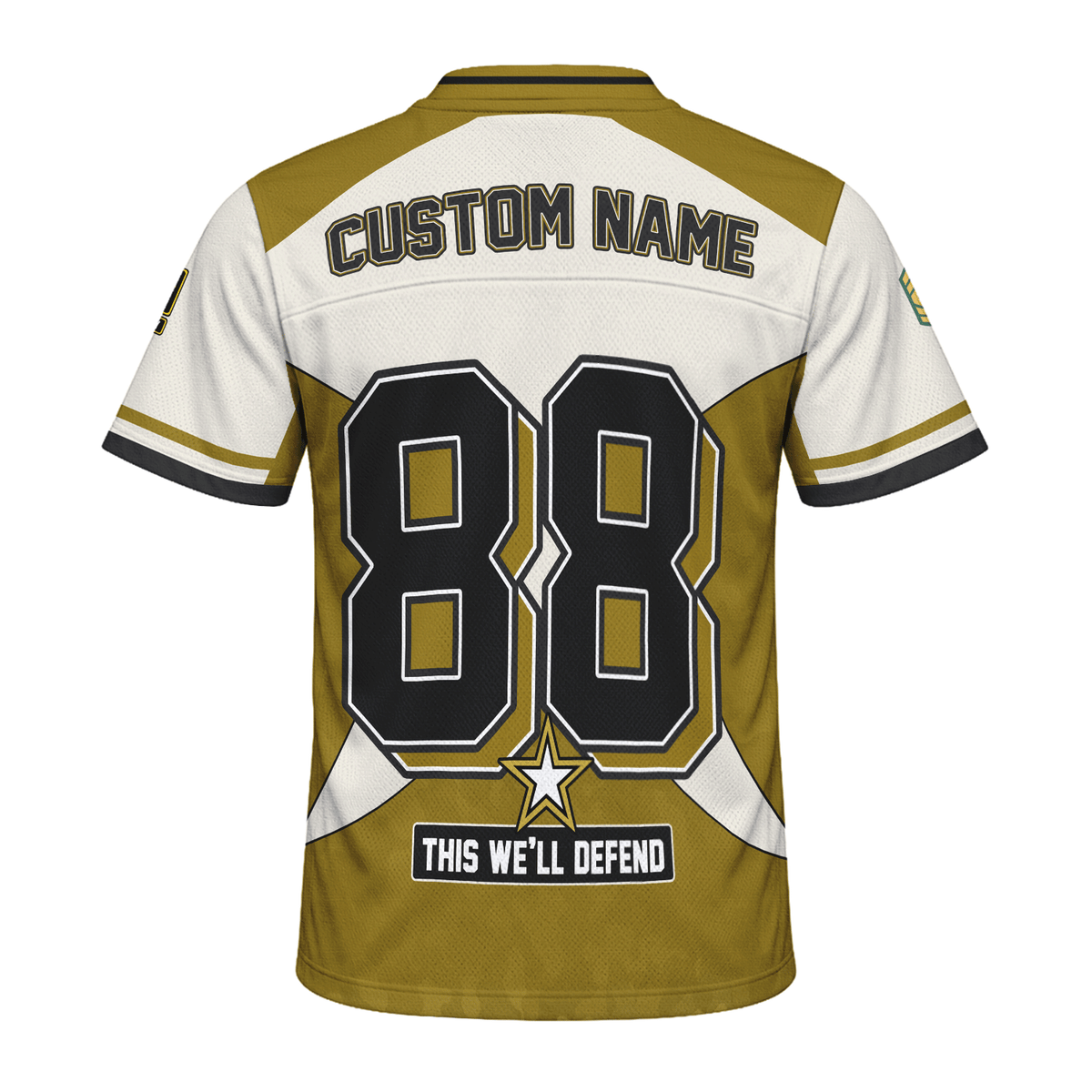 U.S. Army Sports Jersey Personalized Military Rank and Custom Text