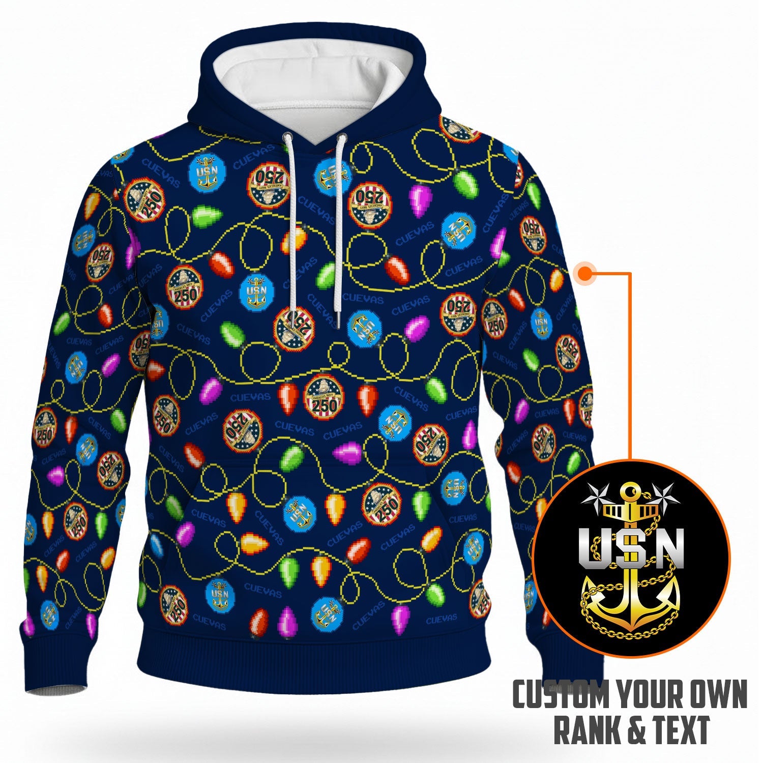 Personalized US Navy 3D All Over Print Hoodie KAH3D01