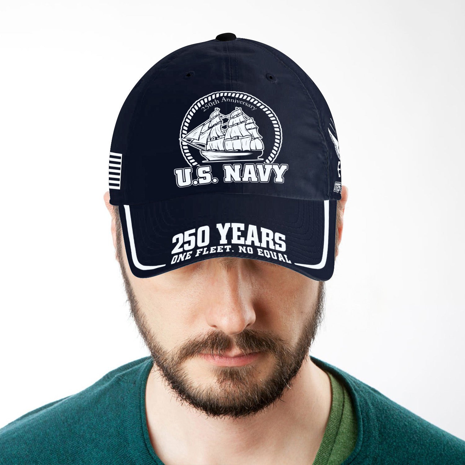 US Navy 250 Years One Fleet, No Equal All Over Prints Premium Classic Cap