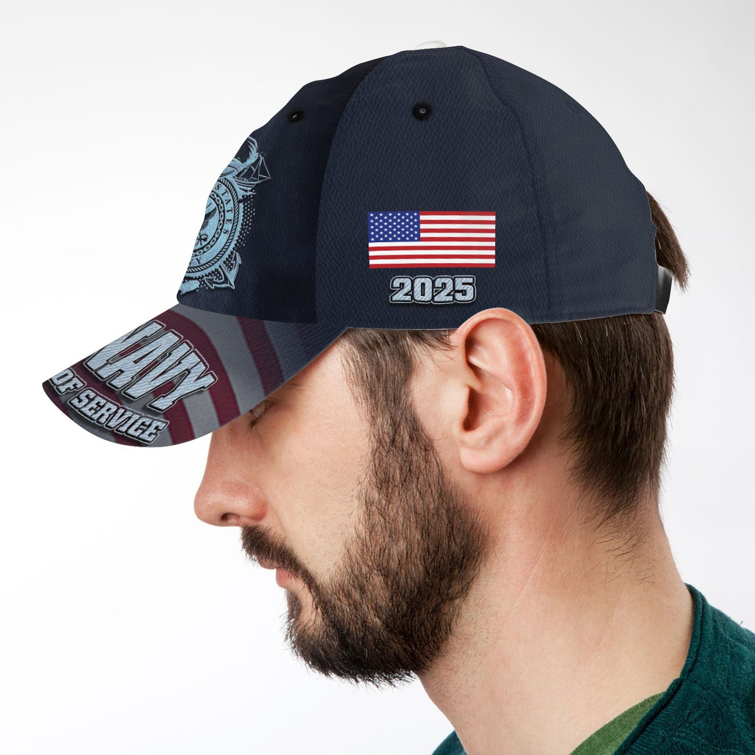 US Navy 250 Years Of Service All Over Prints Premium Classic Cap