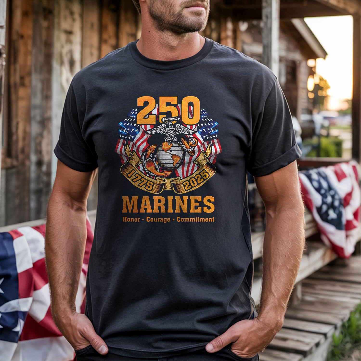Marine 250 Honor Courage Commitment Classic T-Shirt