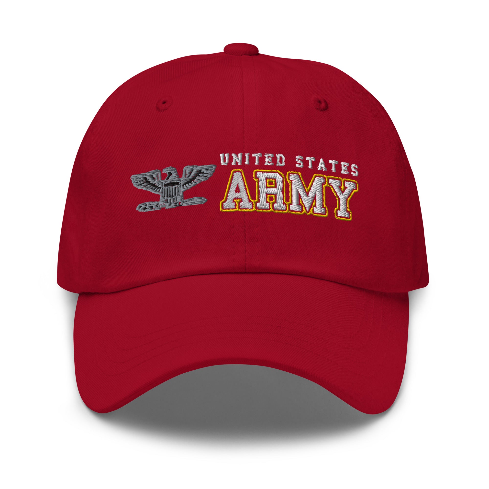 US Army O-6 Colonel O6 COL Field Officer Ranks/Insignia Embroidered Dad Hat