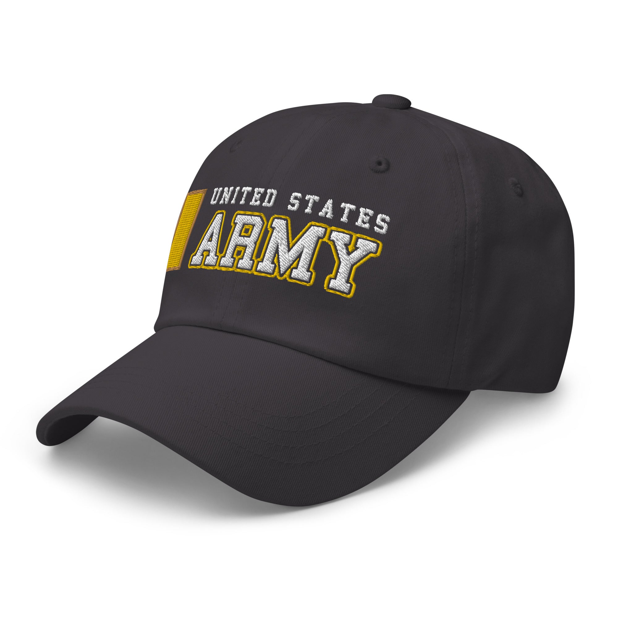 US Army O-1 Second Lieutenant O1 2LT Commissioned Officer Ranks/Insignia Embroidered Dad Hat