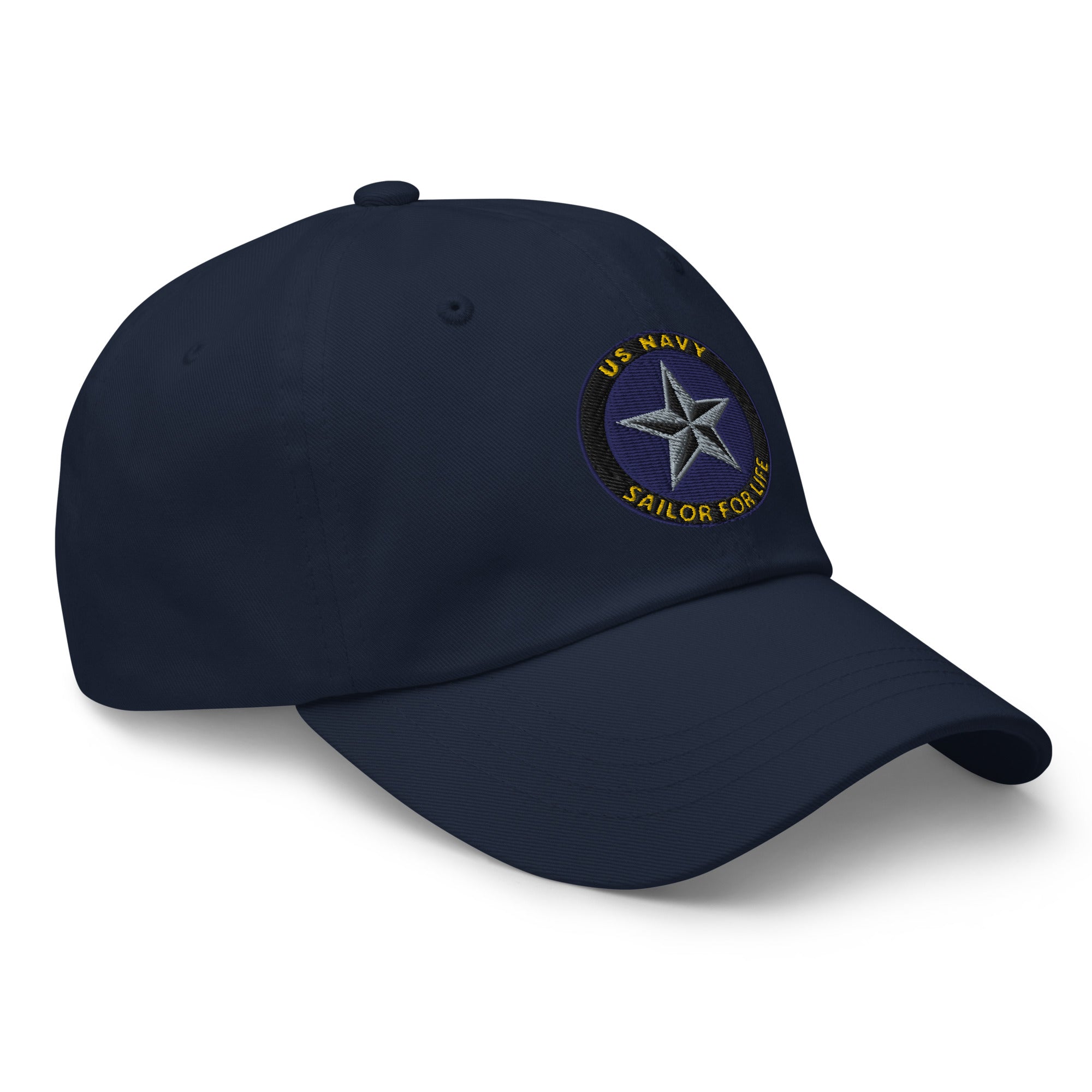 US Navy O-7 Rear Admiral Lower Half O7 RDML Flag Officer Sailor For Life Embroidered Dad Hat