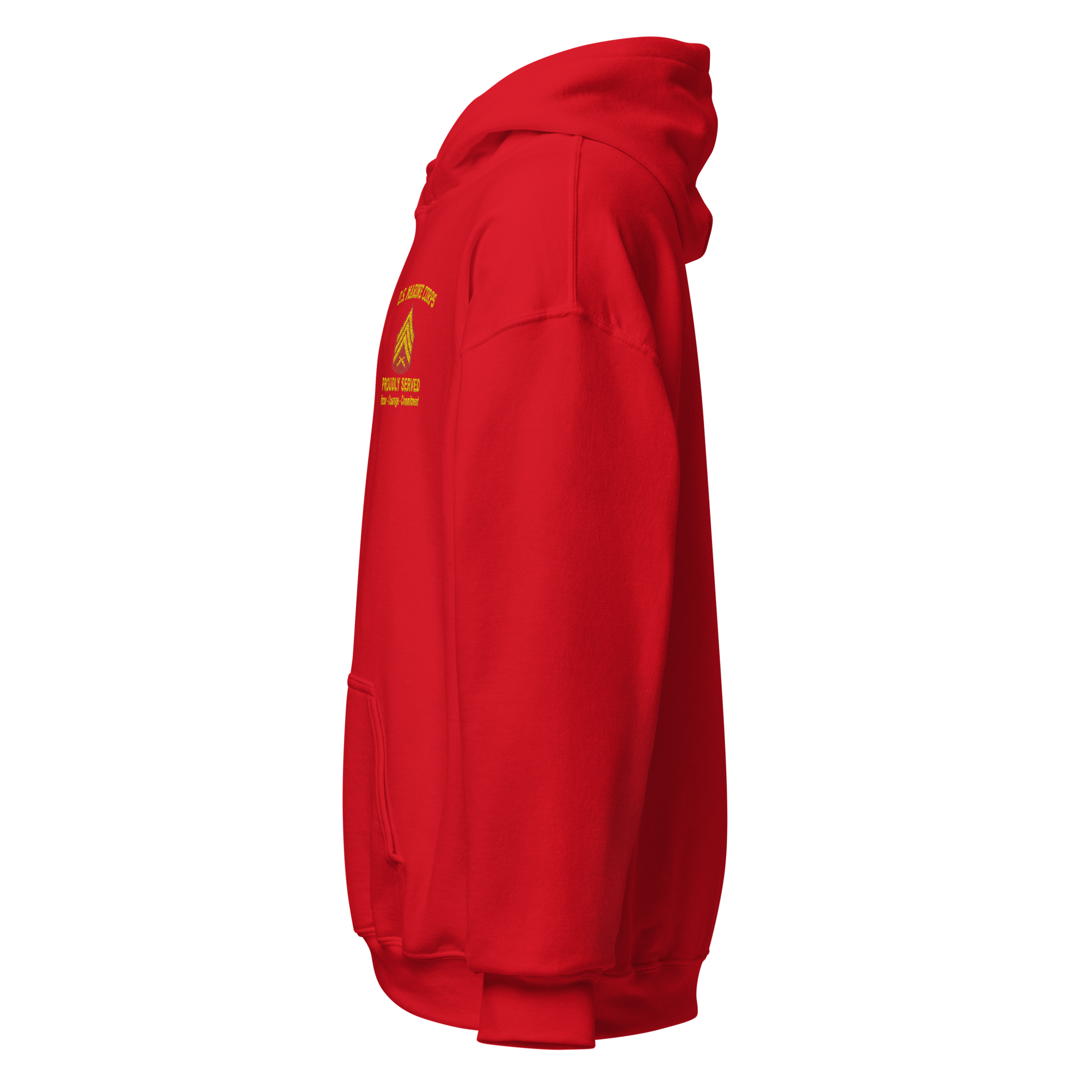 Custom MARlNE Ranks, Insignia Core Values Embroidered Unisex Hoodie