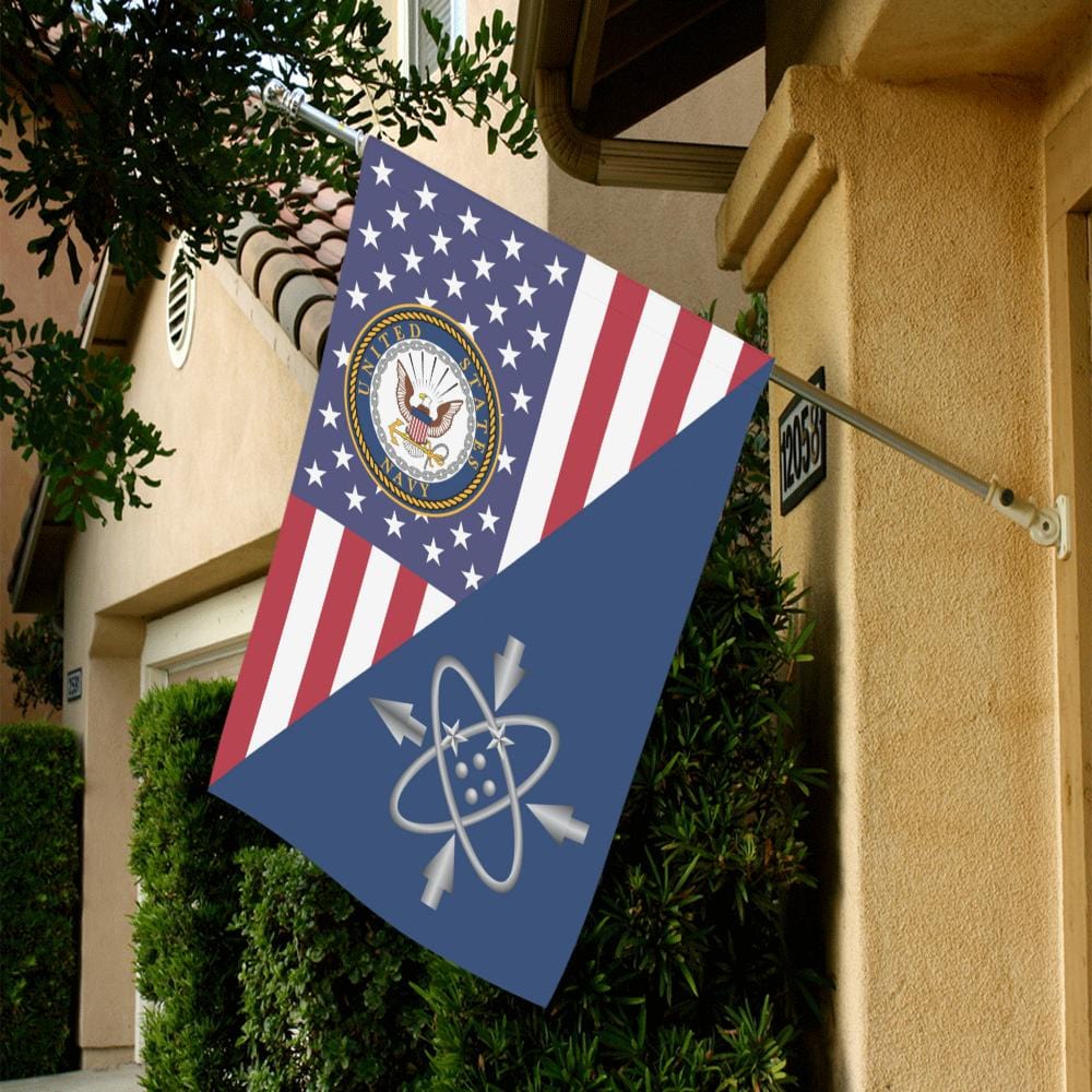 US Navy Data systems technician Navy DS House Flag 28 inches x 40 inches Twin-Side Printing-HouseFlag-Navy-Rate-Veterans Nation