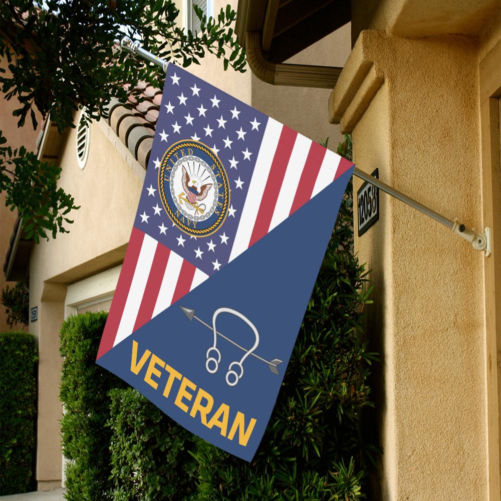 US Navy Sonar Technician Navy ST Veteran House Flag 28 inches x 40 inches Twin-Side Printing-HouseFlag-Navy-Rate-Veterans Nation