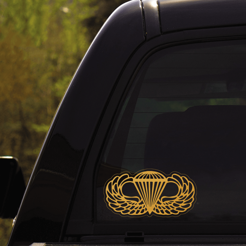 US Army Jump Wings - Senior Parachutist Wings - Master Parachutist Wings Badges Clear Stickers-Decal-Army-Badge-Veterans Nation