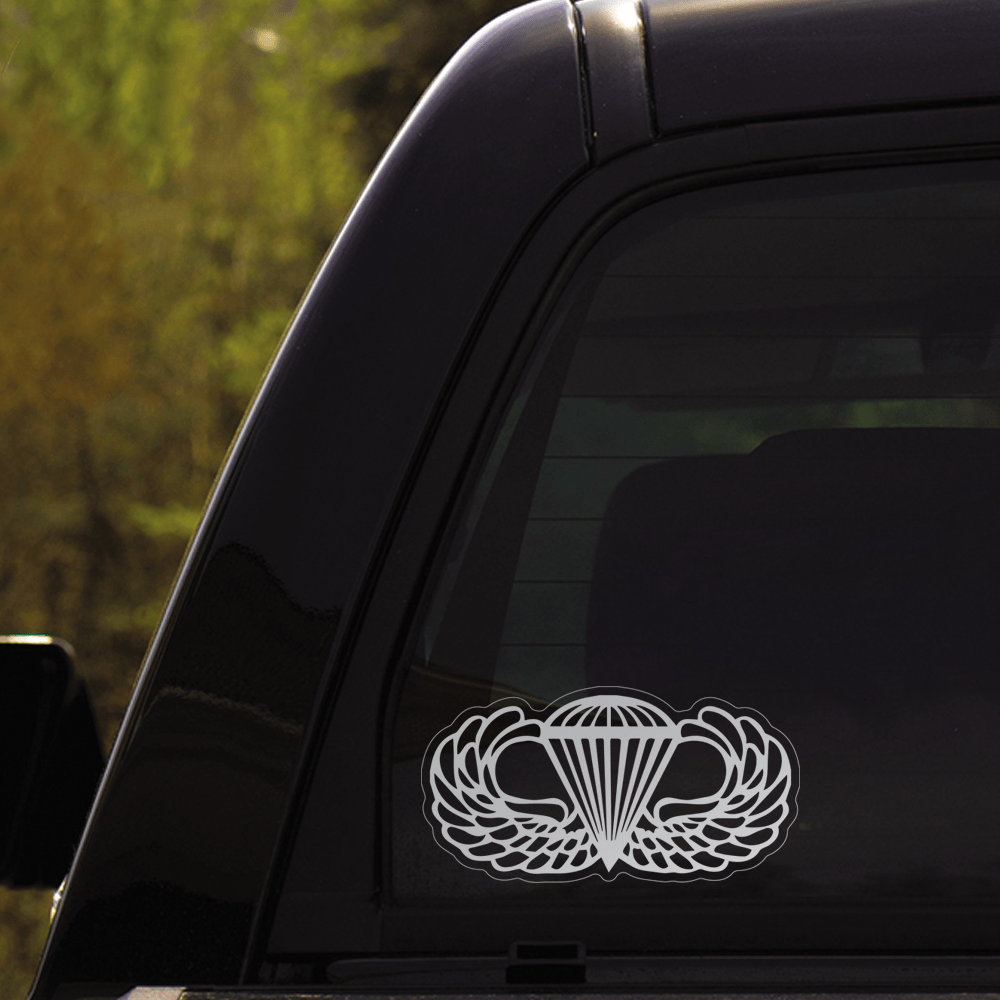 US Army Jump Wings - Senior Parachutist Wings - Master Parachutist Wings Badges Clear Stickers-Decal-Army-Badge-Veterans Nation
