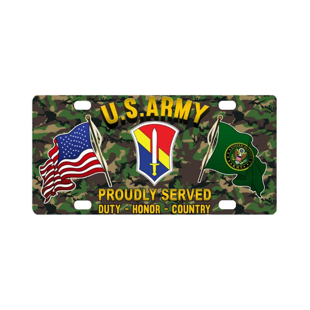 US ARMY 1 FIELD FORCE, VIETNAM- Classic License Plate-LicensePlate-Army-CSIB-Veterans Nation