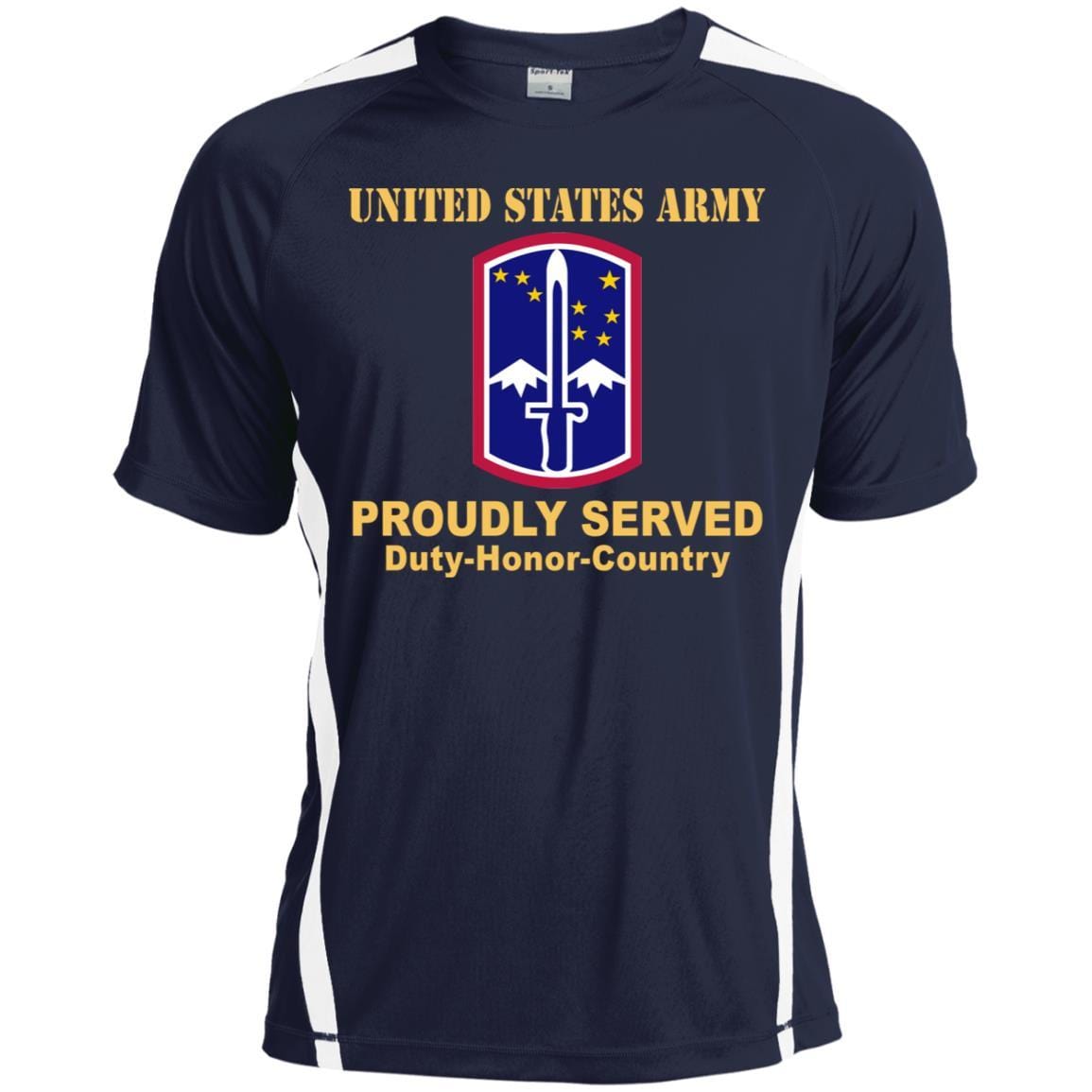 US ARMY 172ND INFANTRY BRIGADE - Proudly Served T-Shirt On Front For Men-TShirt-Army-Veterans Nation
