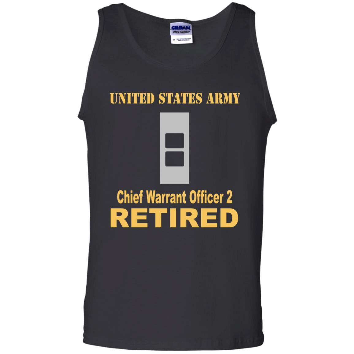 US Army W-2 Chief Warrant Officer 2 W2 CW2 Warrant Officer Retired Men T Shirt On Front-TShirt-Army-Veterans Nation