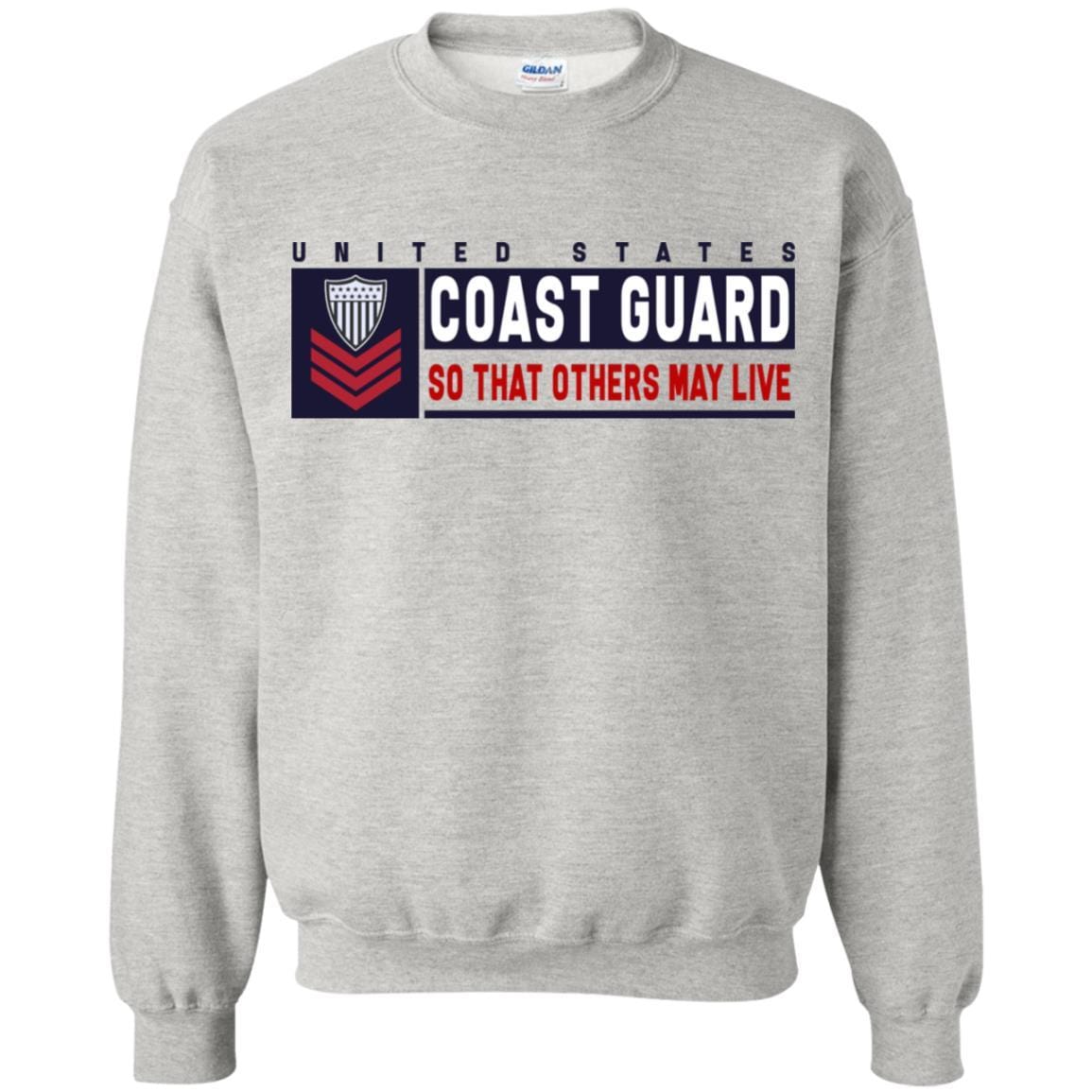 US Coast Guard E-6 Petty Officer First Class E6 PO1 So That Others May Live Long Sleeve - Pullover Hoodie-TShirt-USCG-Veterans Nation