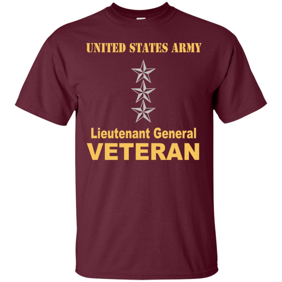 US Army O-9 Lieutenant General O9 LTG General Officer Veteran Men T Shirt On Front-TShirt-Army-Veterans Nation