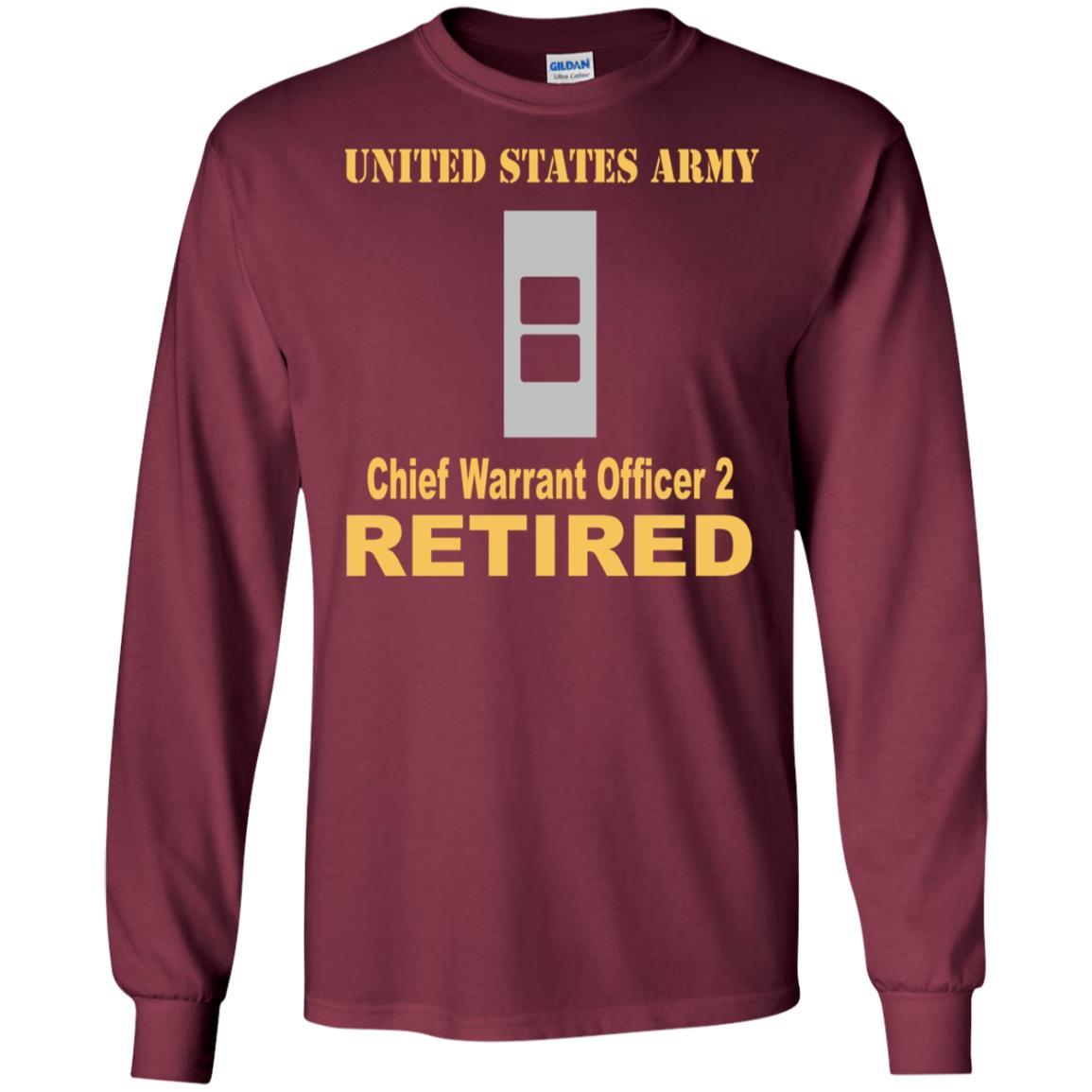 US Army W-2 Chief Warrant Officer 2 W2 CW2 Warrant Officer Retired Men T Shirt On Front-TShirt-Army-Veterans Nation