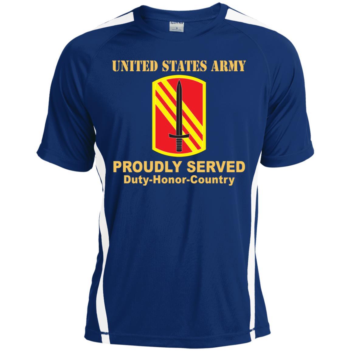 US ARMY 113 SUSTAINMENT BRIGADE- Proudly Served T-Shirt On Front For Men-TShirt-Army-Veterans Nation