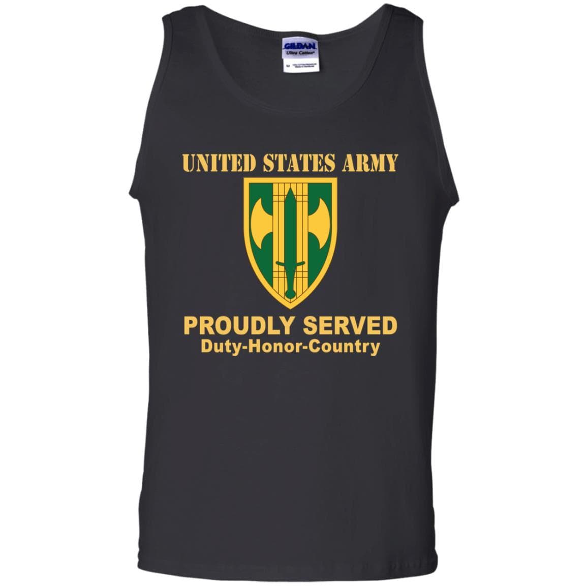 US ARMY 18TH MILITARY POLICE BRIGADE- Proudly Served T-Shirt On Front For Men-TShirt-Army-Veterans Nation