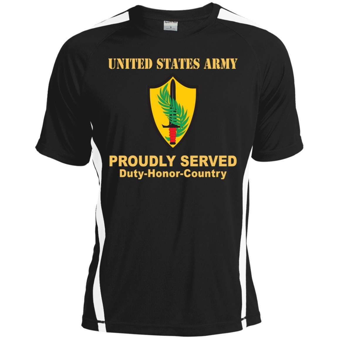 US ARMY CSIB ELEMENT UNITED STATES CENTRAL COMMAND- Proudly Served T-Shirt On Front For Men-TShirt-Army-Veterans Nation