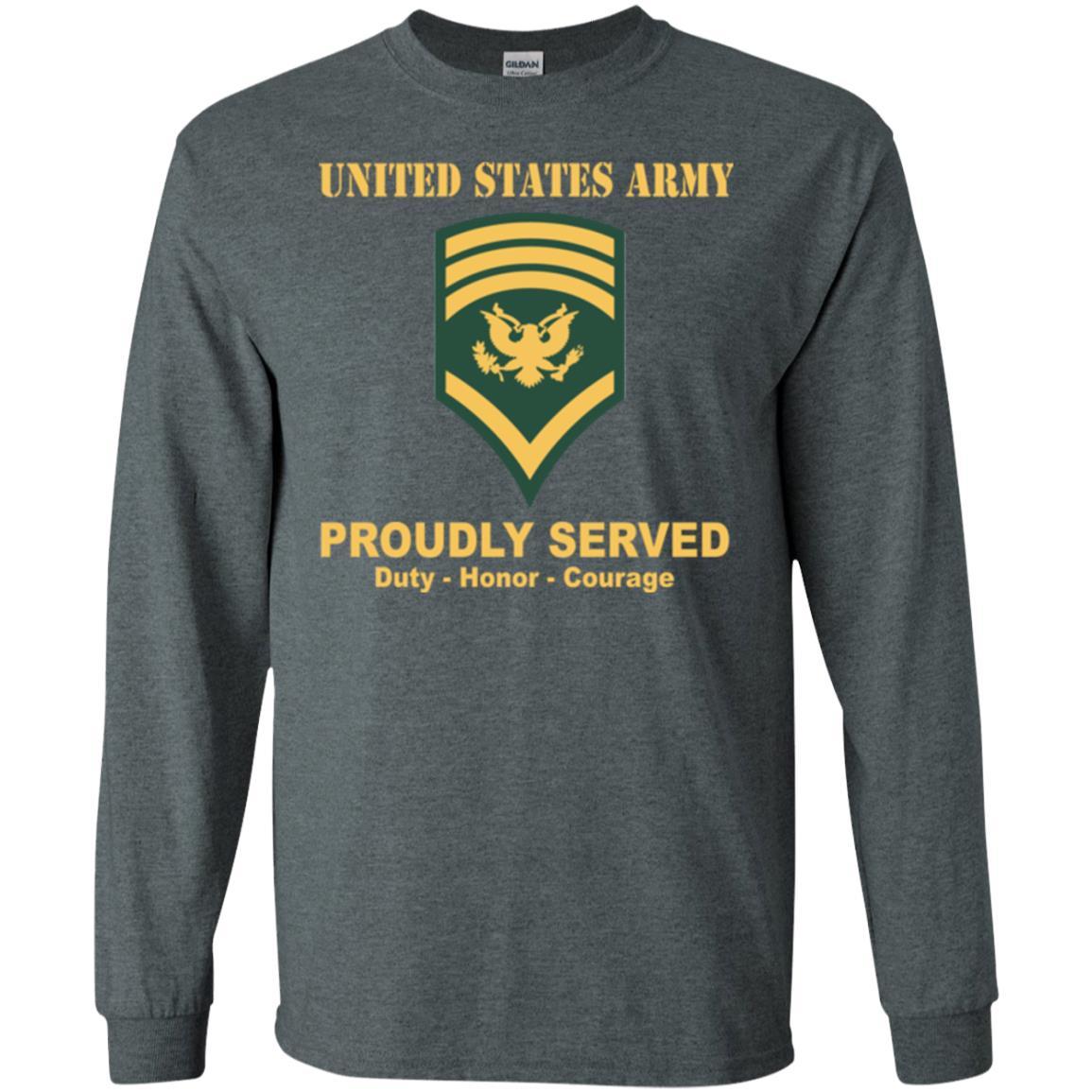 US Army E-8 SPC E8 Specialist Ranks Men Front Shirt US Army Rank-TShirt-Army-Veterans Nation