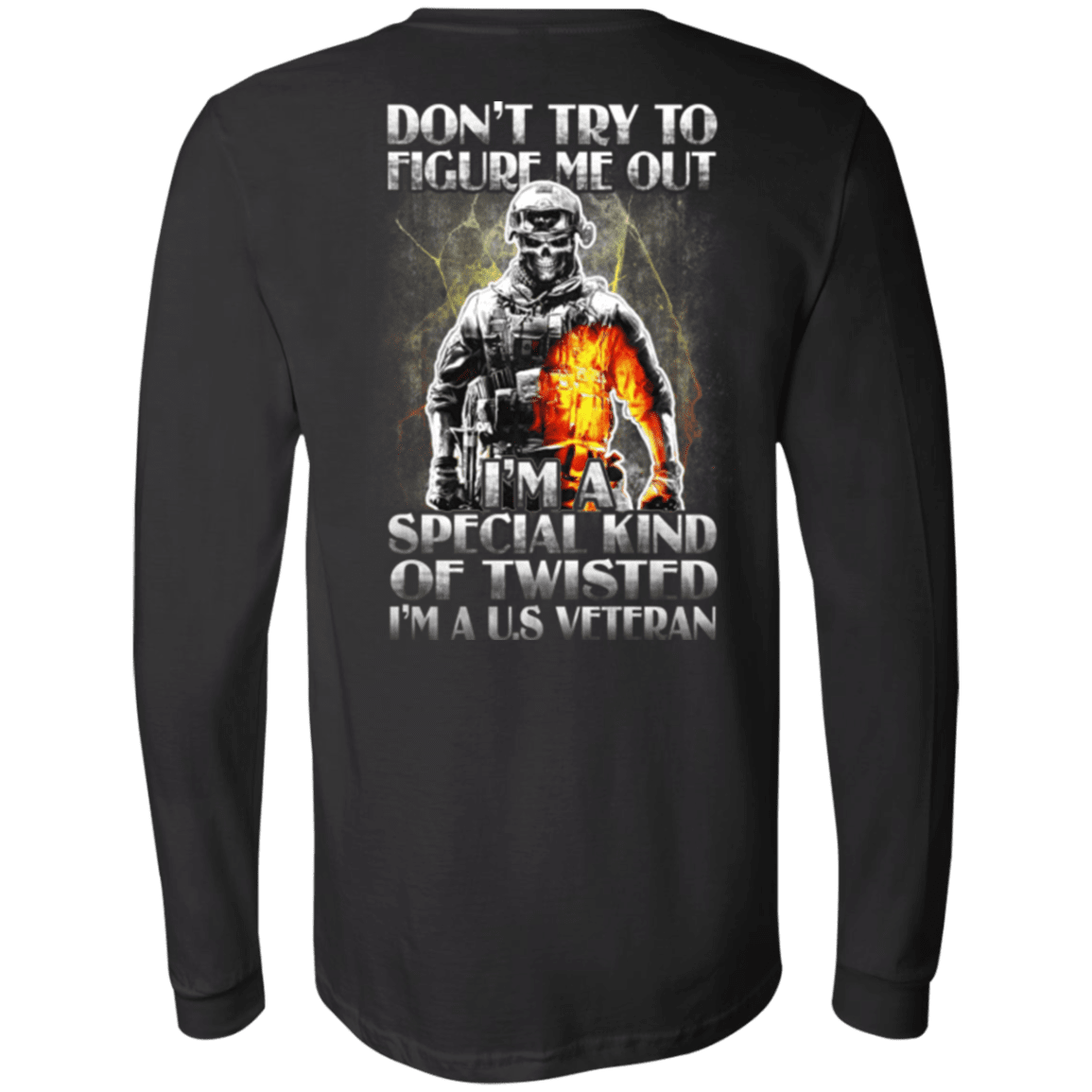 Military T-Shirt "Don't Try to Figure Me Out - I'm A US Veteran"-TShirt-General-Veterans Nation