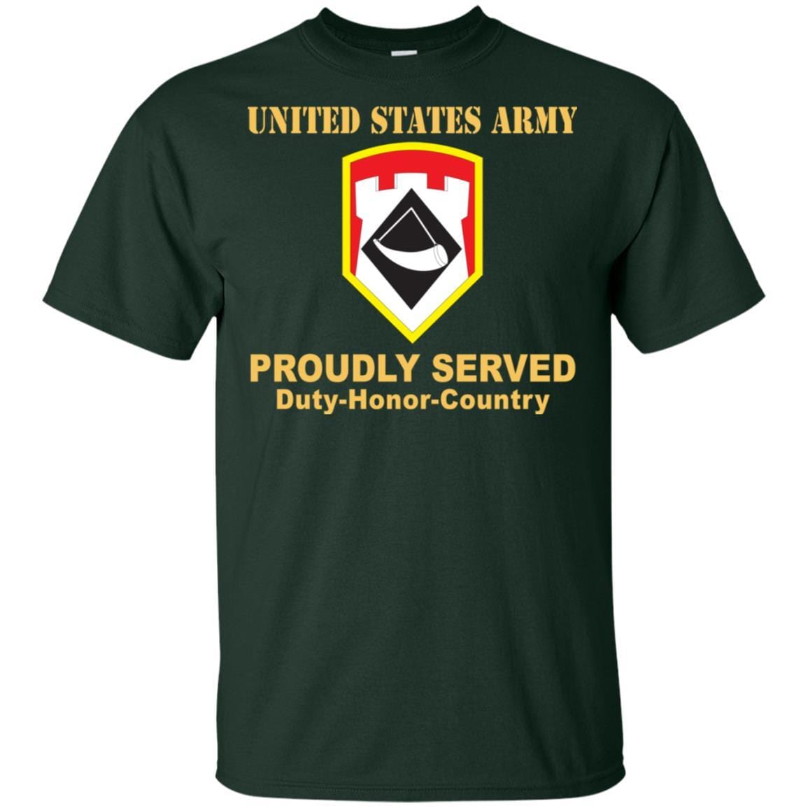 US ARMY 111TH ENGINEER BRIGADE- Proudly Served T-Shirt On Front For Men-TShirt-Army-Veterans Nation