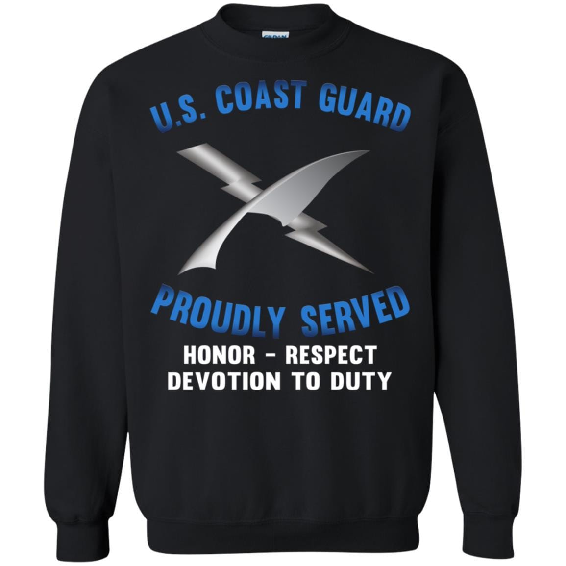 US Coast Guard Intelligence Specialist IS Logo Proudly Served T-Shirt For Men On Front-TShirt-USCG-Veterans Nation