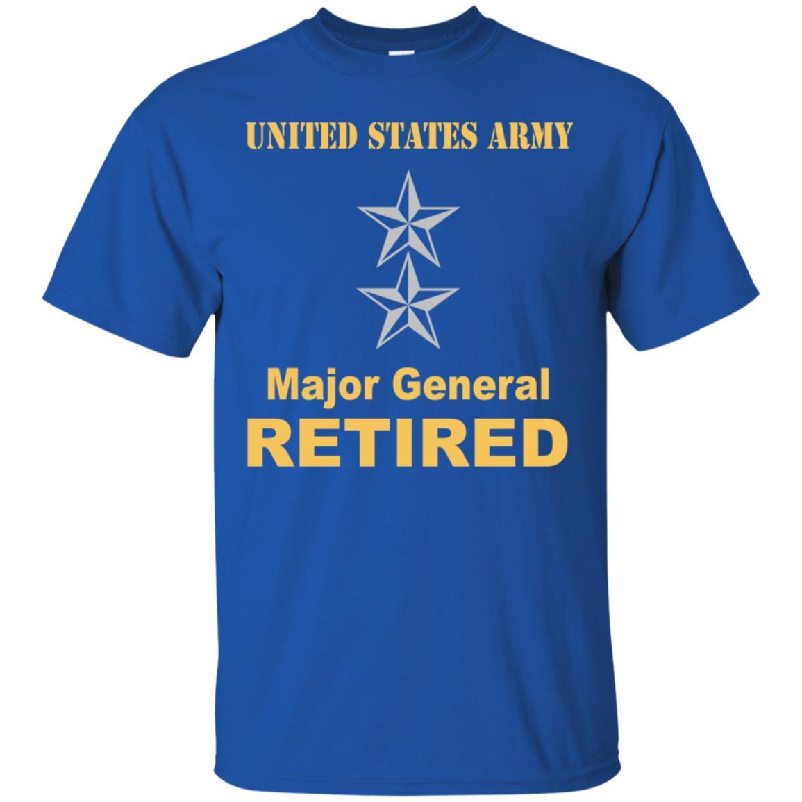 US Army O-8 Major General O8 MG General Officer Retired Men T Shirt On Front-TShirt-Army-Veterans Nation