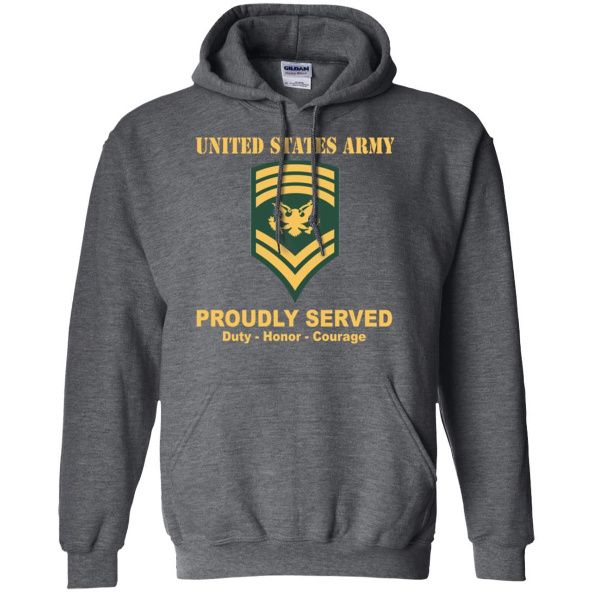 US Army E-9 SPC E9 Specialist Ranks Men Front Shirt US Army Rank-TShirt-Army-Veterans Nation