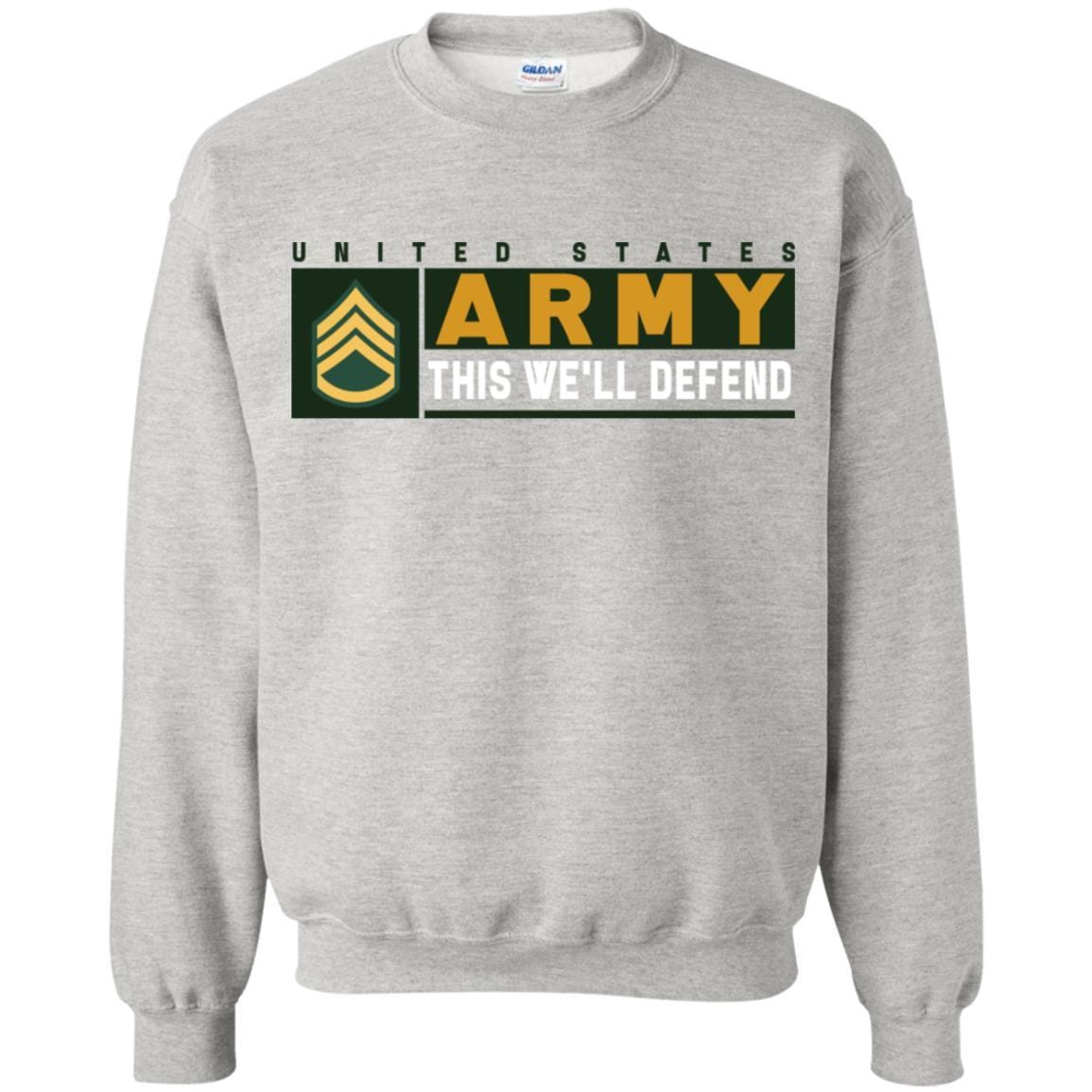 US Army E-6 SSG This We Will Defend Long Sleeve - Pullover Hoodie-TShirt-Army-Veterans Nation
