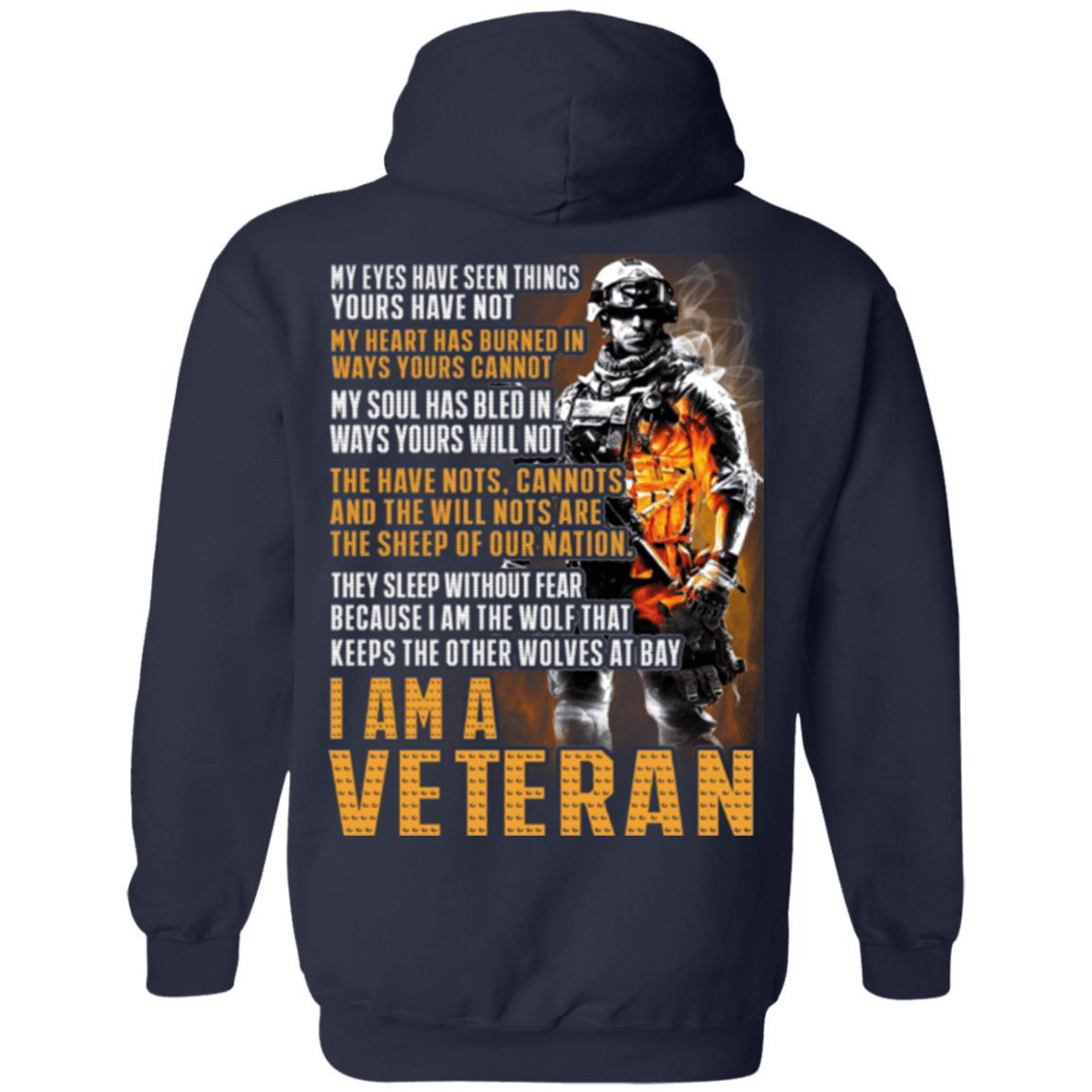 Military T-Shirt "I Am A Veteran"-TShirt-General-Veterans Nation