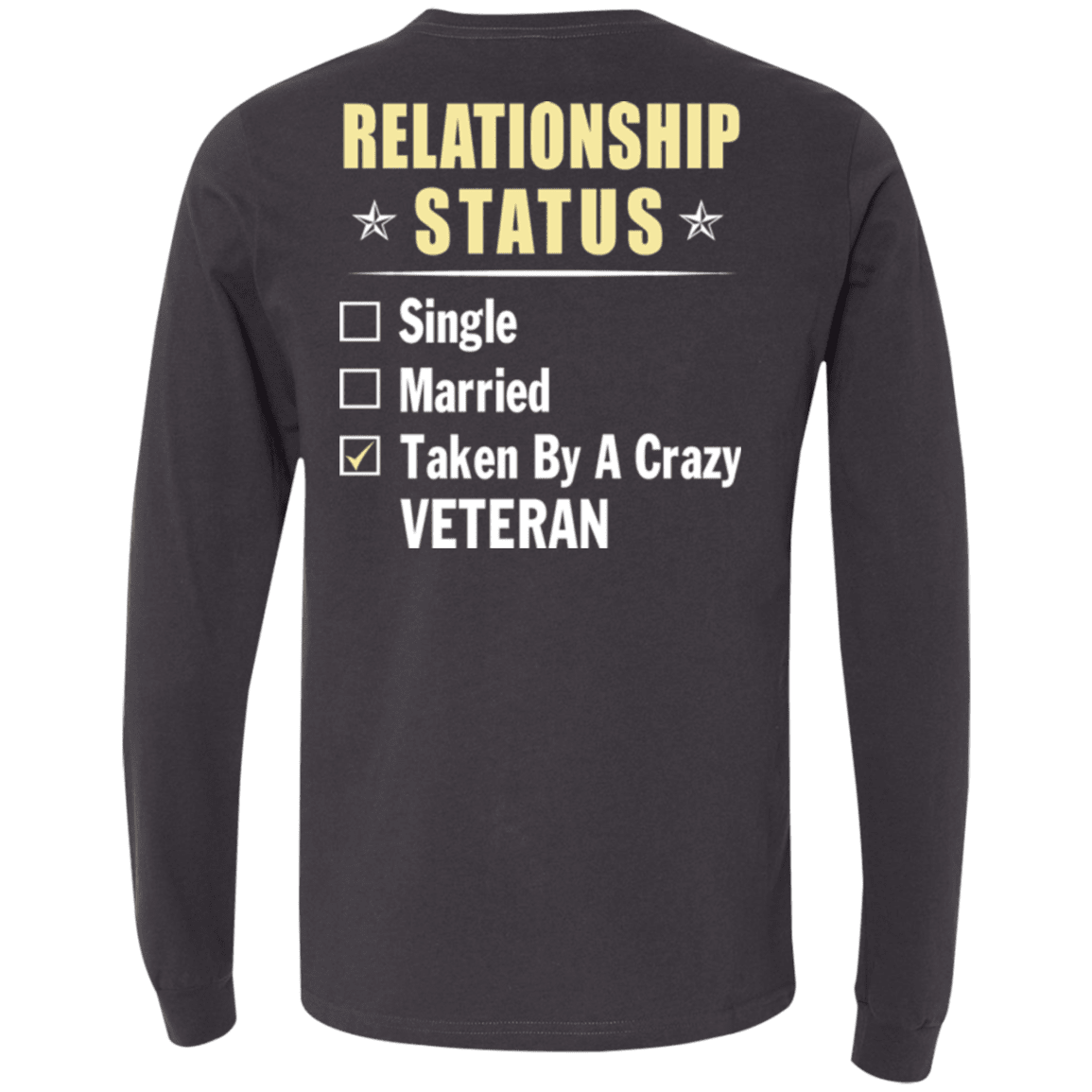 Military T-Shirt "Veteran Relationship Status"-TShirt-General-Veterans Nation