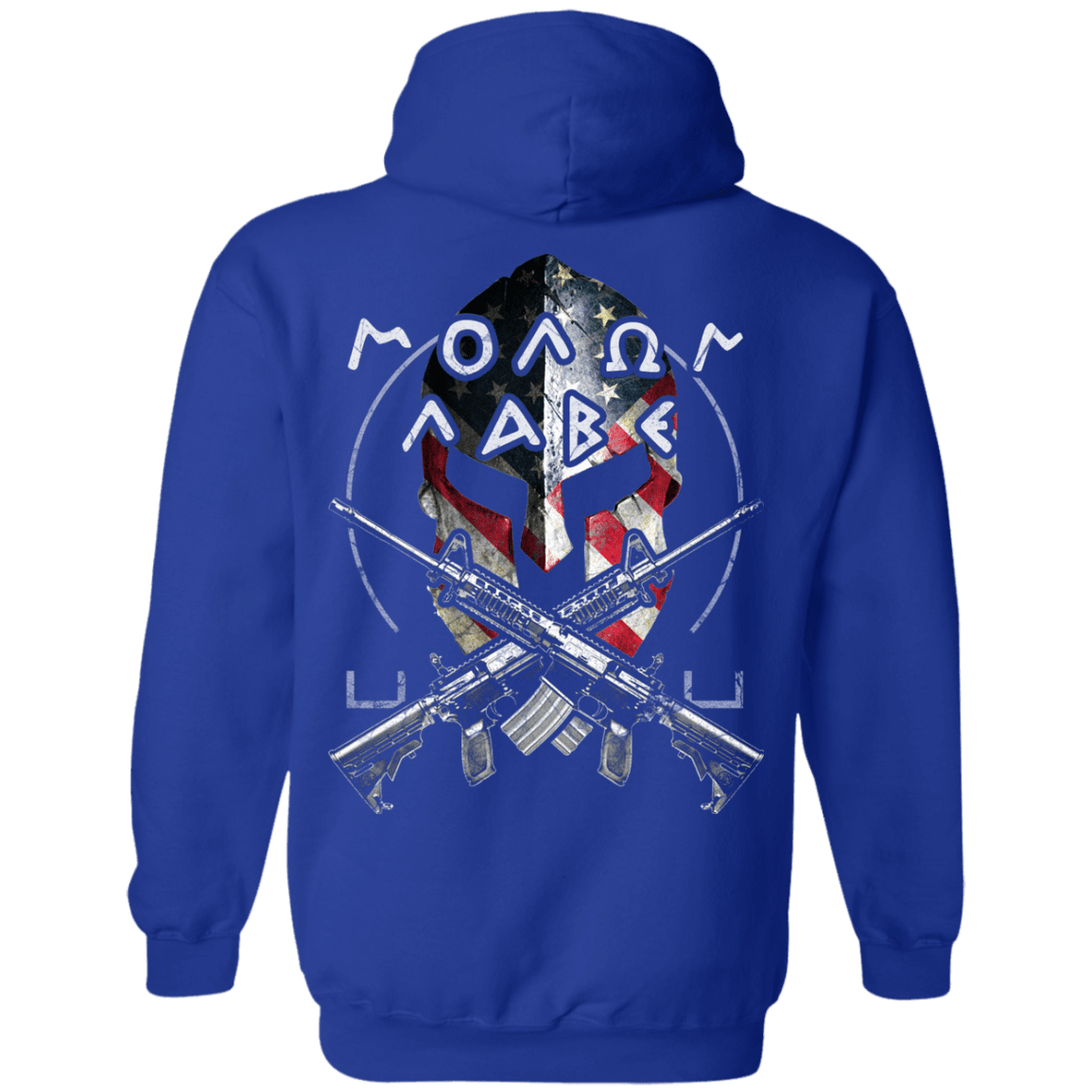 Military T-Shirt "Veteran - Molon Labe - Come And Take Them" - Men Back-TShirt-General-Veterans Nation