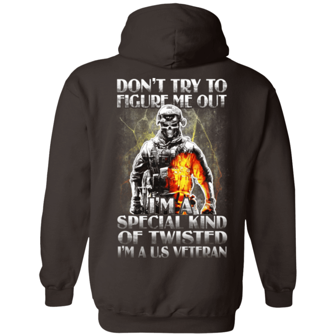 Military T-Shirt "Don't Try to Figure Me Out - I'm A US Veteran"-TShirt-General-Veterans Nation