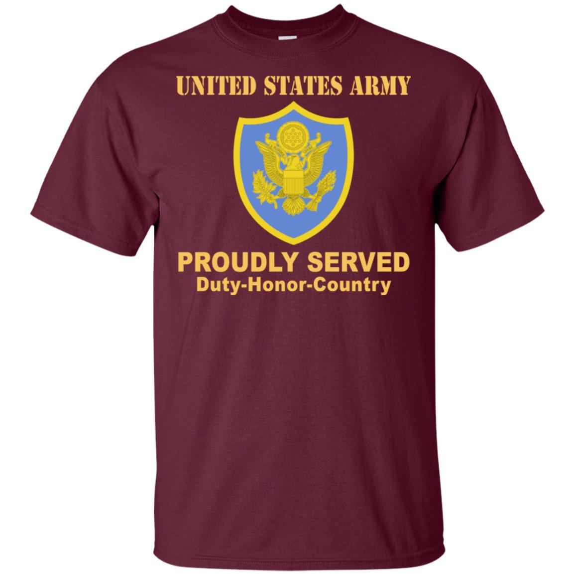 US ARMY PERSONNEL IN DOD AND JOINT ACTIVITIES- Proudly Served T-Shirt On Front For Men-TShirt-Army-Veterans Nation