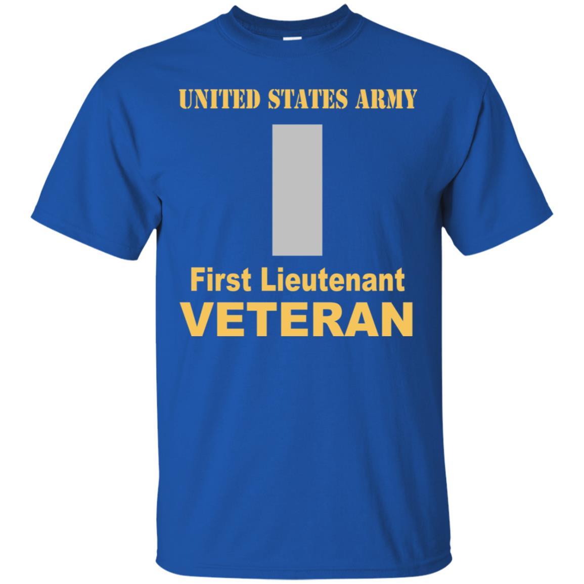 US Army O-2 First Lieutenant O2 1LT Commissioned Officer Veteran Men T Shirt On Front-TShirt-Army-Veterans Nation