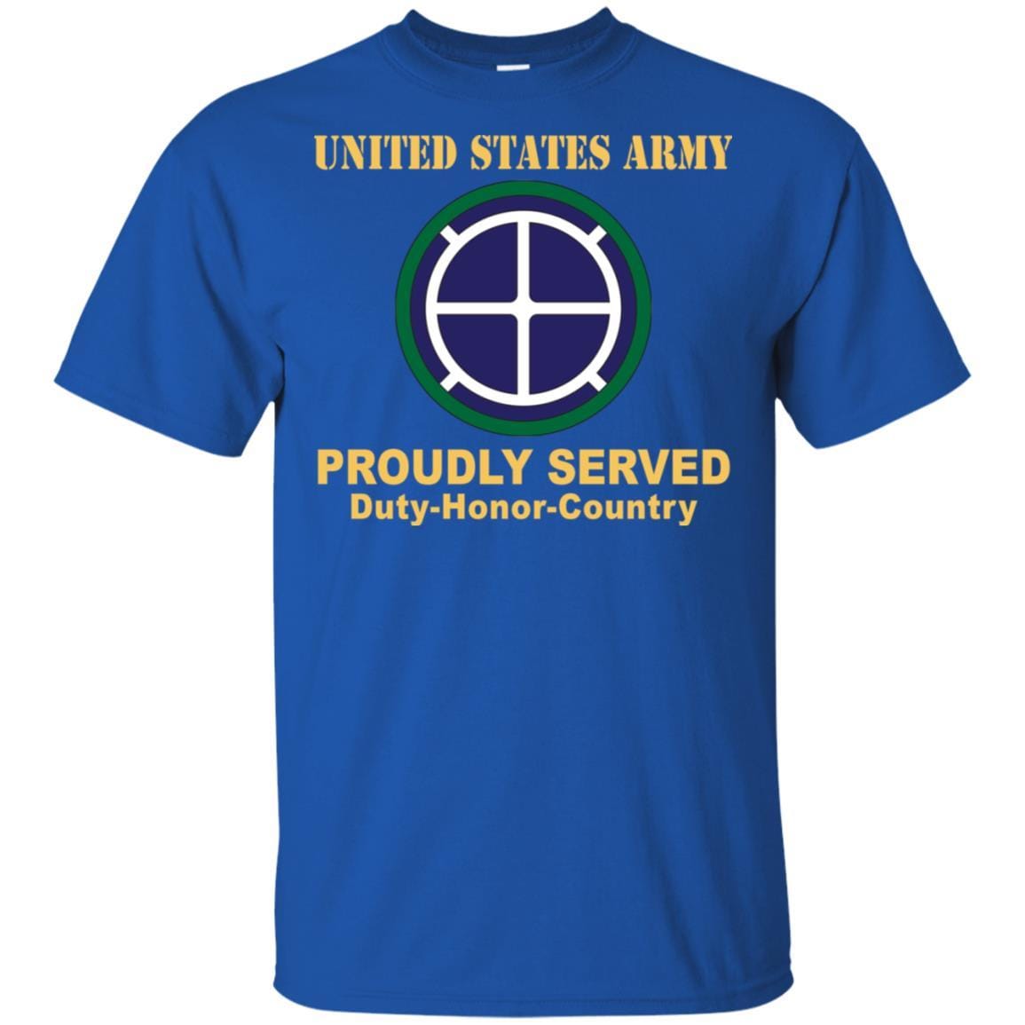US ARMY 35TH INFANTRY DIVISION - Proudly Served T-Shirt On Front For Men-TShirt-Army-Veterans Nation