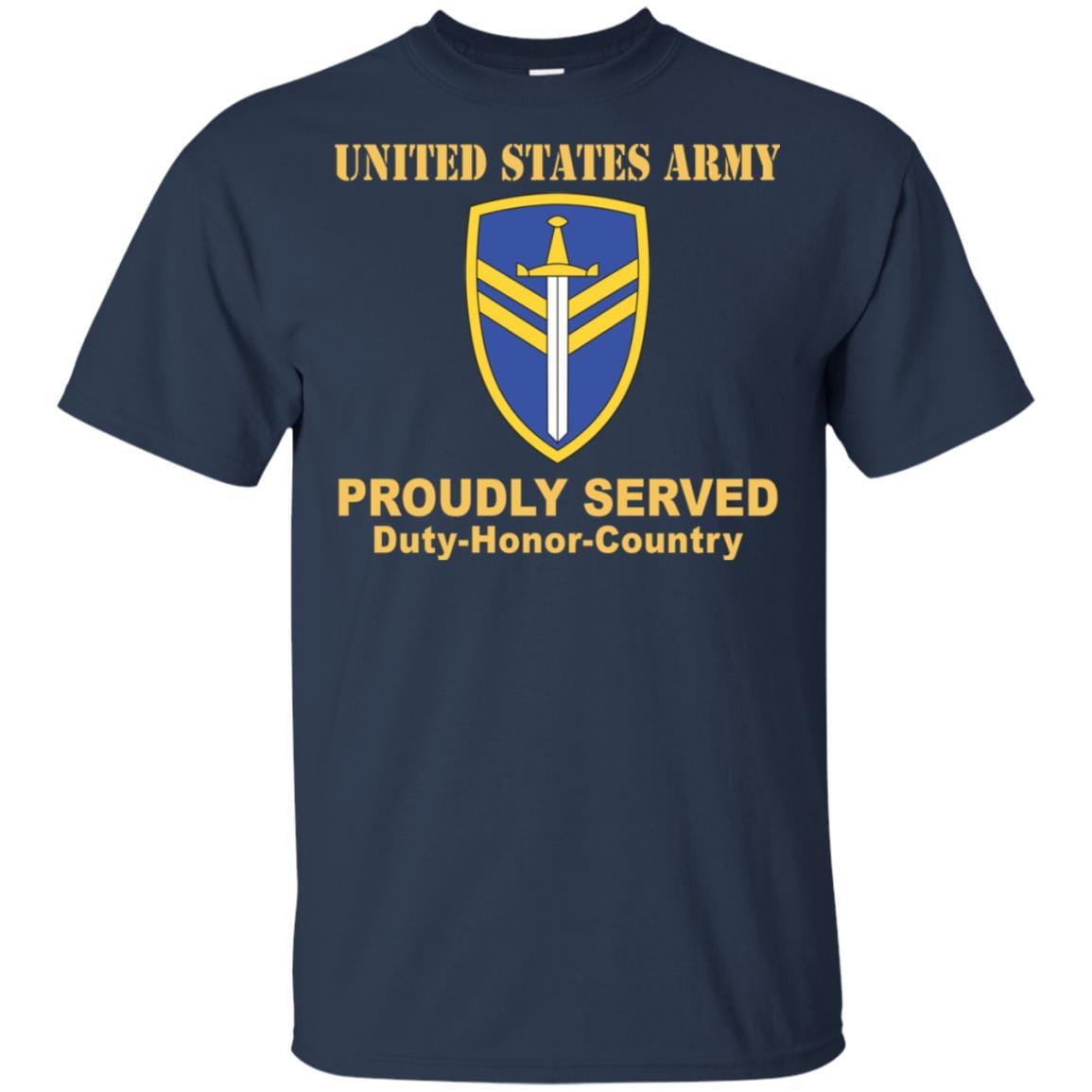 US ARMY 2ND SUPPORT COMMAND- Proudly Served T-Shirt On Front For Men-TShirt-Army-Veterans Nation