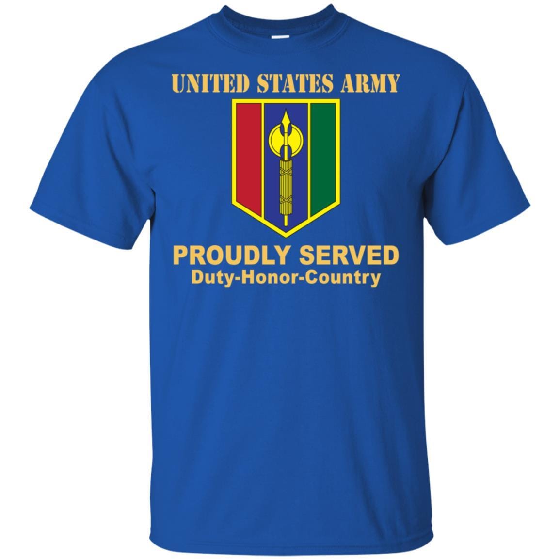 US ARMY 302 MANEUVER ENHANCEMENT BRIGADE- Proudly Served T-Shirt On Front For Men-TShirt-Army-Veterans Nation